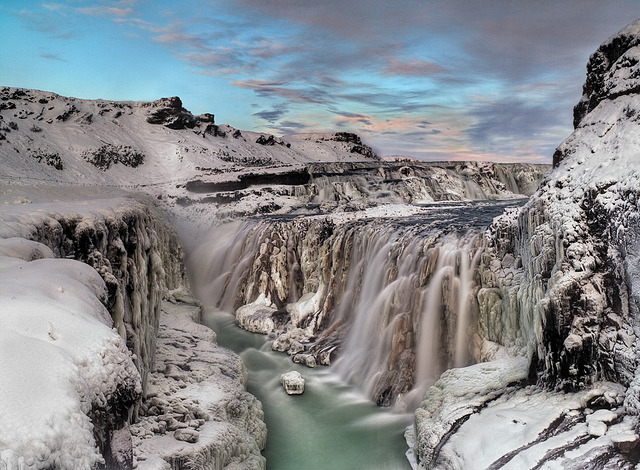by Iceland Aurora on Flickr.Frozen Gulfoss Waterfall - Iceland.