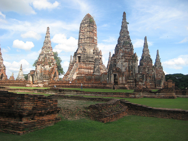 by tom1941 on Flickr.Wat Chaiwatthanaram, a Unesco World Heritage Site in Ayatthaya City, Thailand.