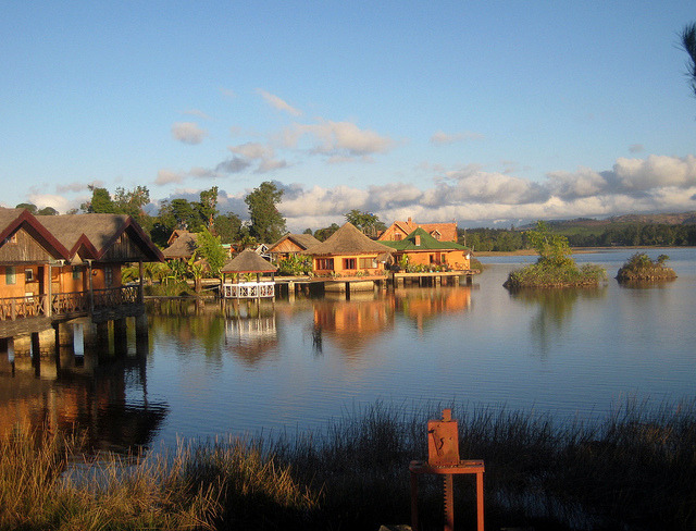by MUESCA61 on Flickr.Houses on the lake in Fianarantsoa, Madagascar.