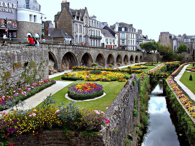 by Massimo Carradori on Flickr.City walls and gardens of Vannes in Brittany, France.