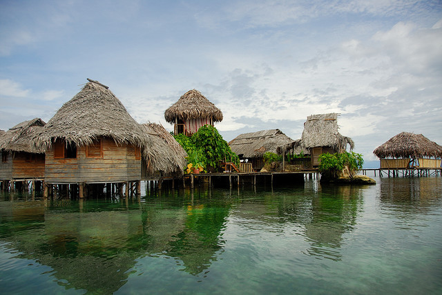 by angelfinder on Flickr.Eco Lodge on the water in Bocos Del Toro, Panama.
