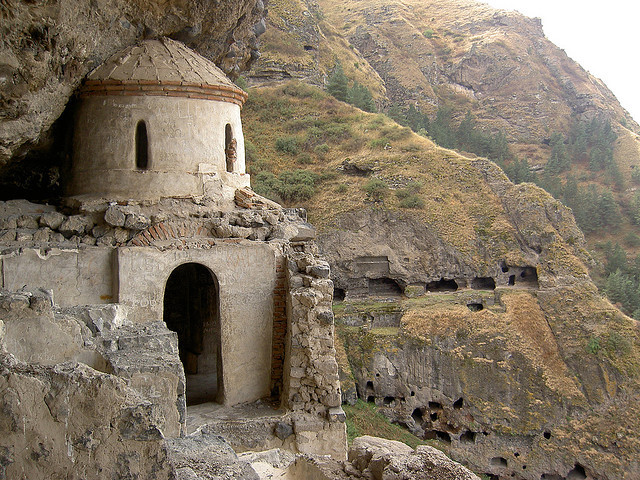 The cave monastery of Vanis Kvabebi, near Aspindza, Georgia