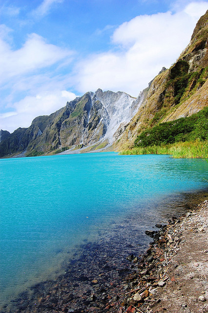 Mount Pinatubo crater lake in Zambales, Philippines