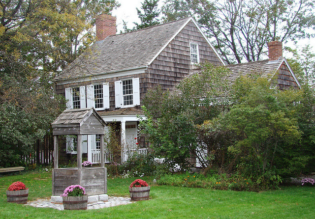 Walt Whitman Birthplace in West Hills, New York State - born today, 31 May 1819