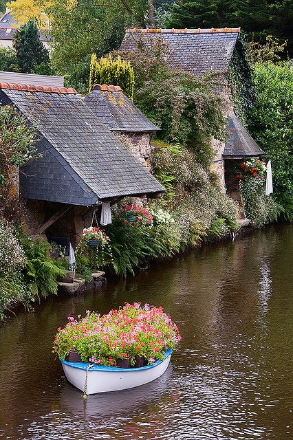 The Washhouses of Pontrieux in Brittany, France