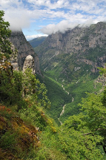Vikos Gorge in Pindus Mountains, Epirus, Greece