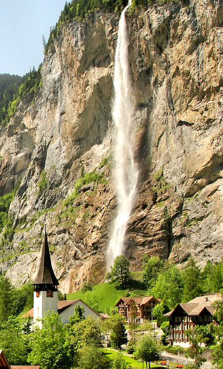 Waterfall Village, Gimmewald, Switzerland