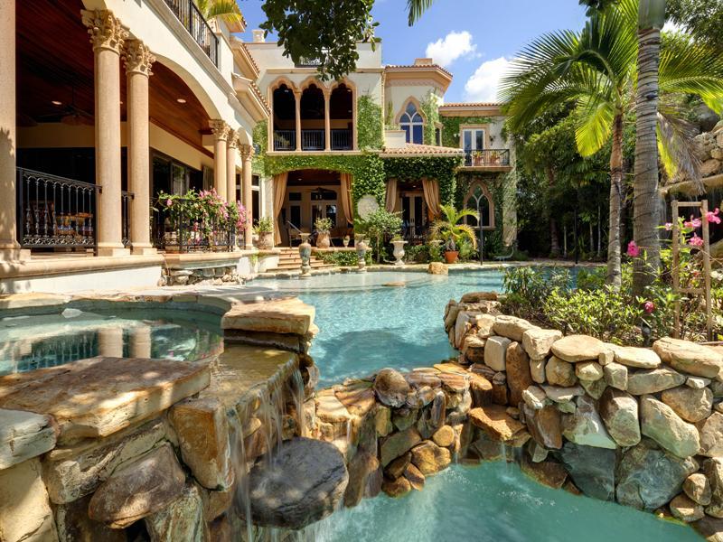 Mediterranean mansion with moorish flair in Sarasota, Florida, USA