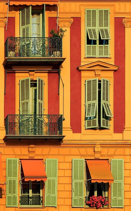 Balconies and Shutters, Nice, France