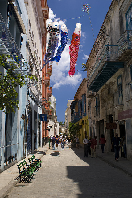 Lovely side street in Old Havana, Cuba