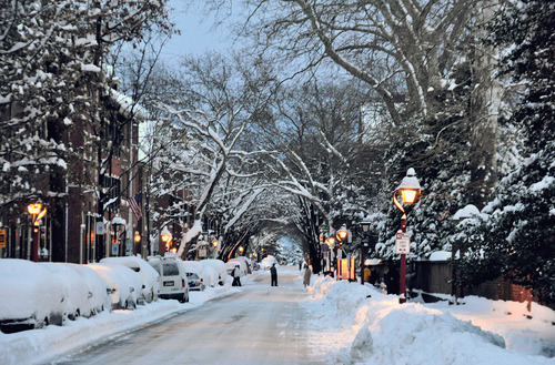 Snowy Night, Philadelphia, Pennsylvania