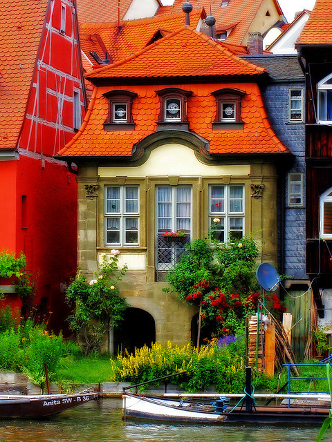 Colorful buildings in Bamberg, Bavaria, Germany
