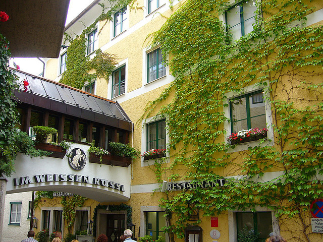 The White Horse Hotel in St. Wolfgang im Salzkammergut, Austria