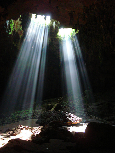 Lol-Tun Cave System in Yucatan Peninsula, Mexico