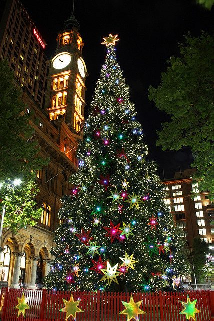 The christmas tree in Sydney, Australia