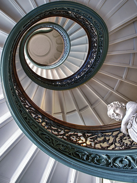 George Peabody Library Staircase in Baltimore, USA