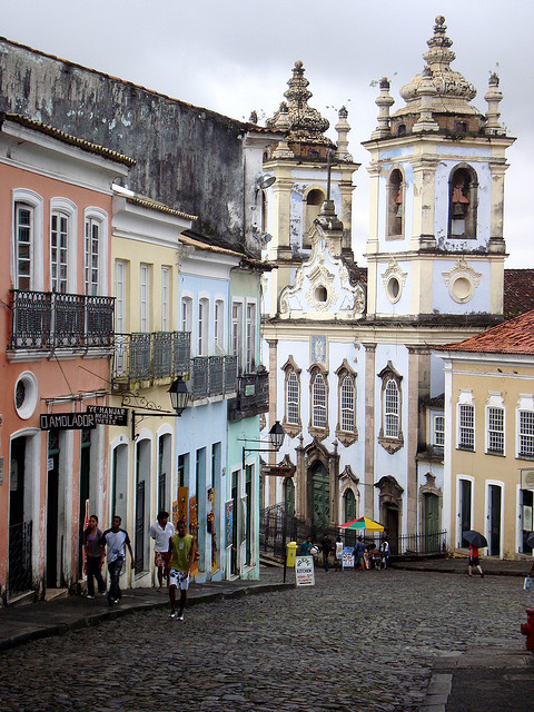 Pelourinho historic district in Salvador, Brazil