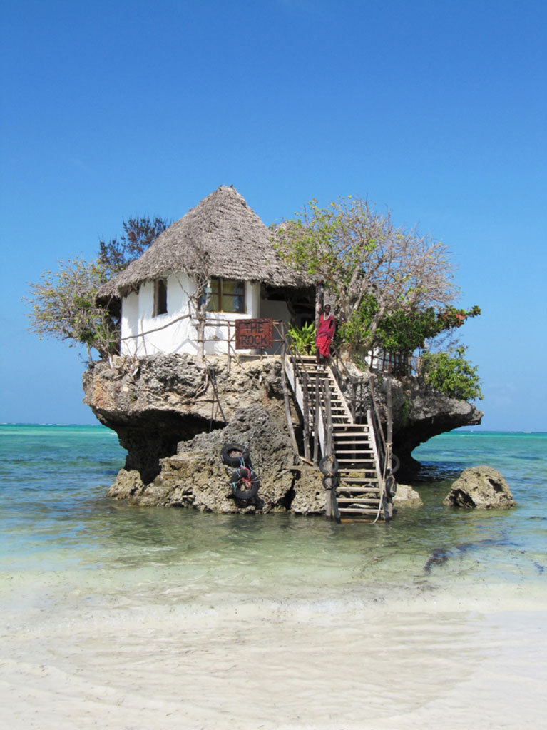 The Rock Restaurant in Zanzibar, Tanzania