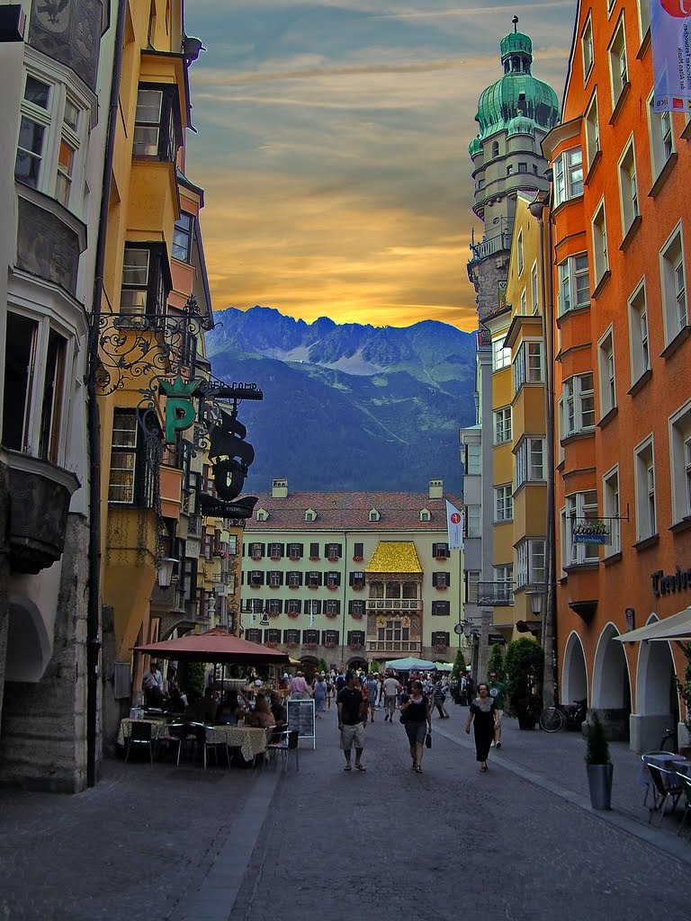 Golden sunset, Innsbruck / Austria