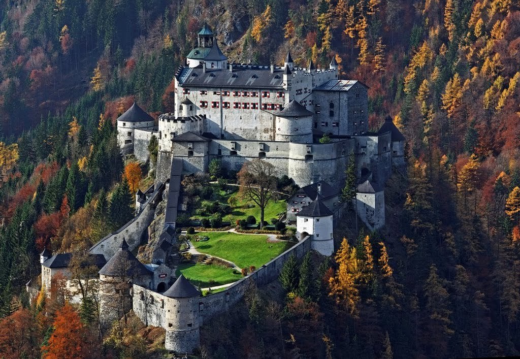 Rising above the forest, Hohenwerfen Castle / Austria
